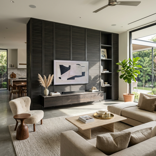 Charcoal Feature Wall